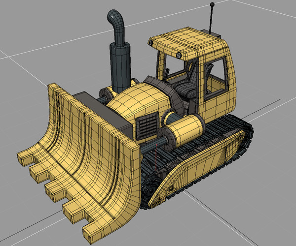 ArtStation - 3D Cartoon bulldozer | Resources