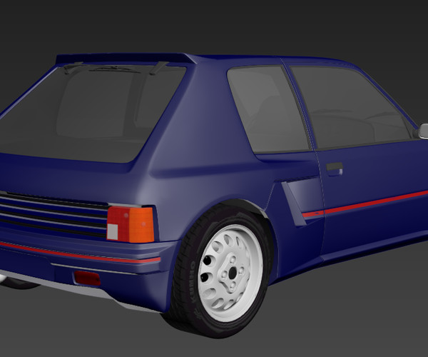 ArtStation - Peugeot 205 Turbo | Resources