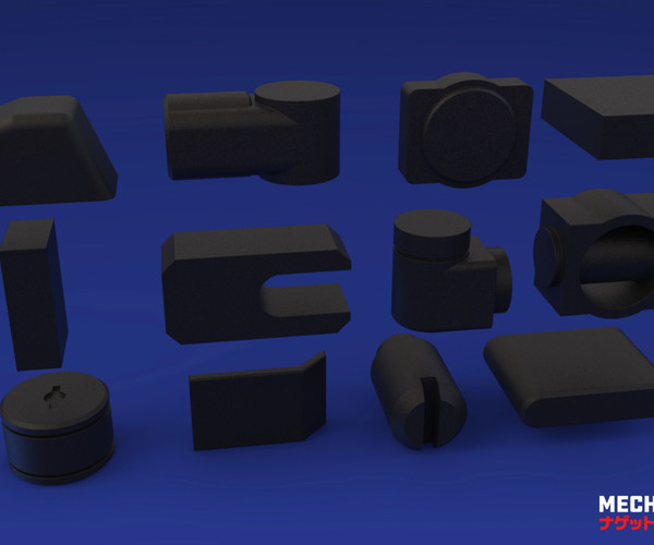 ArtStation MechNuggets_12Brush Oculus Medium Kitbash Stamps