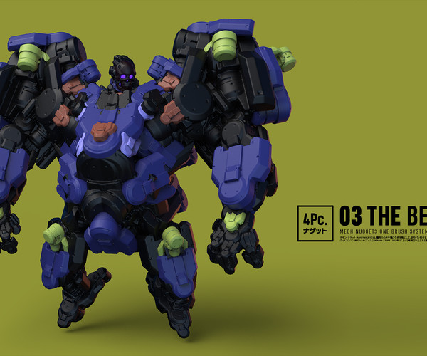 ArtStation MechNuggets_4Pc Oculus Medium Kitbash Stamps Resources