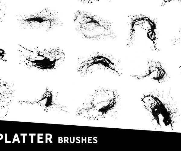 ArtStation - Circular splatter brushes | Brushes