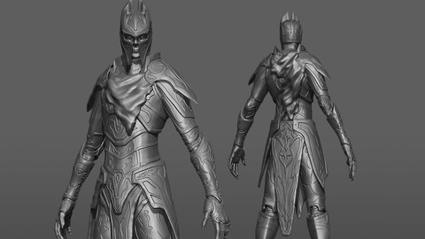 Model - Guardian - High Poly - Zbrush 3D model