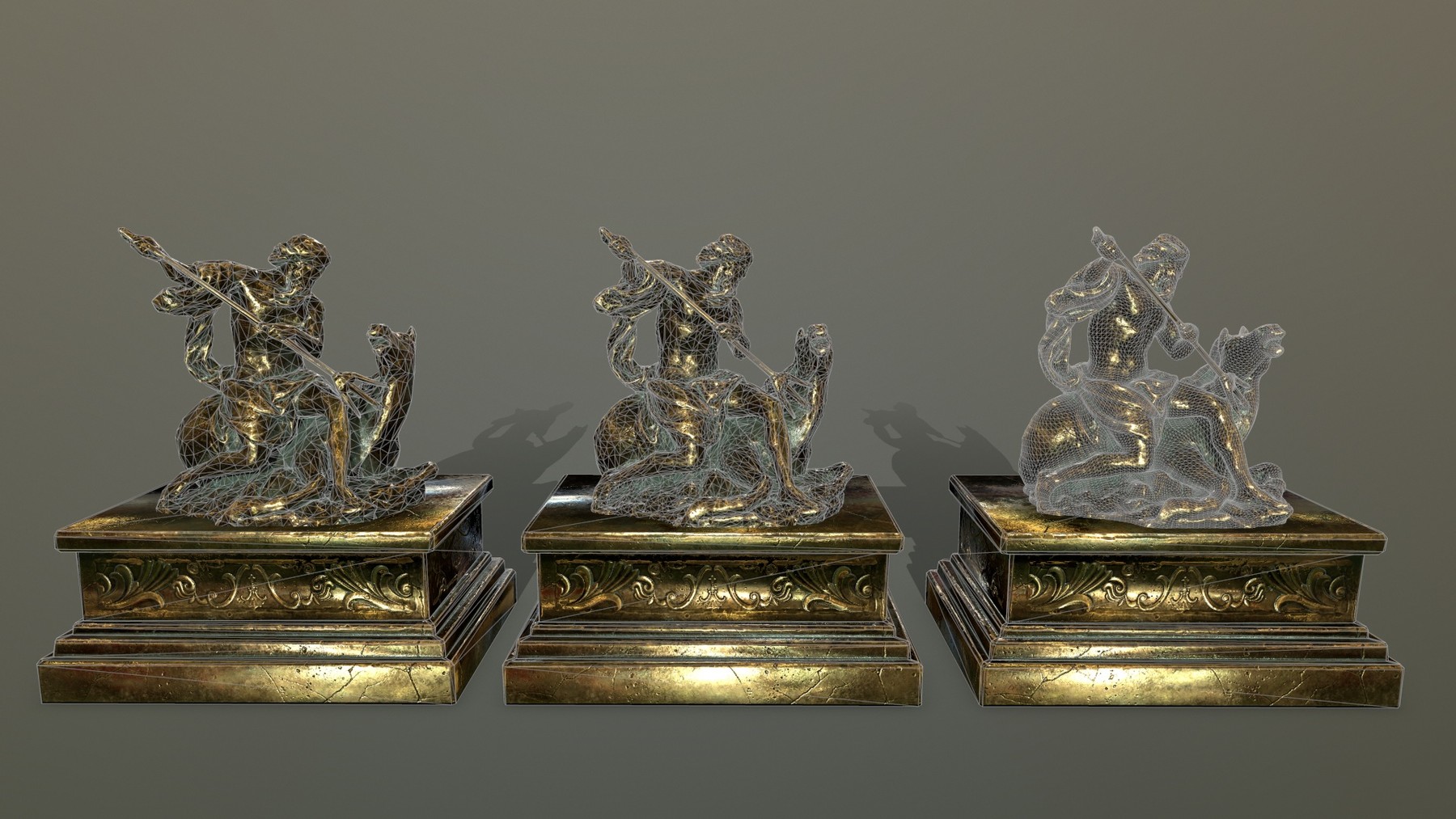 ArtStation Neptune_Statue Resources