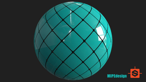 PBR Wall Tiles Glossy Texture