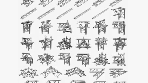 Triangular Truss Standard Collection - 41 PCS Modular