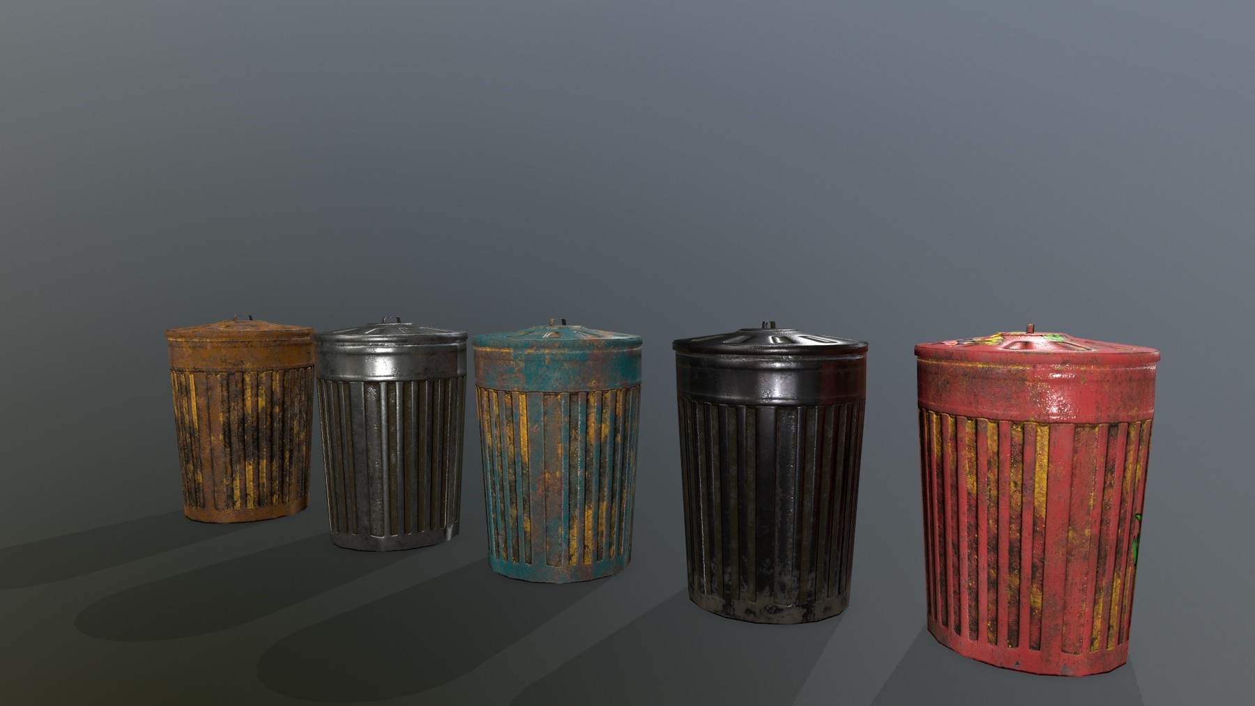 ArtStation Trash Can Game Assets