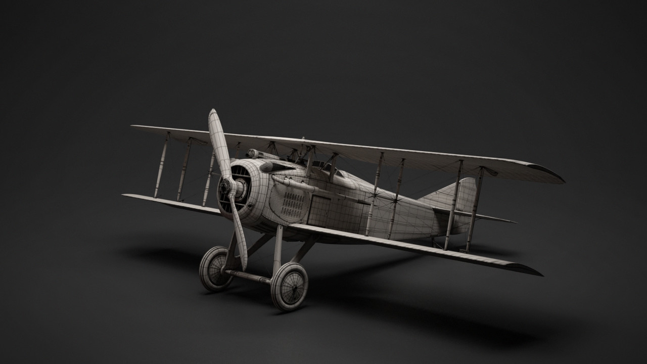 Artstation - Spad Vii - Ww1 Aircraft [ Model & Texture ] 