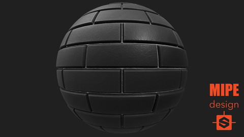 PBR Wall Bricks Modern Texture