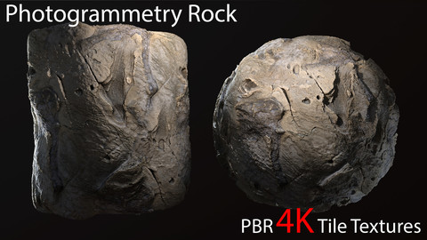Photogrammetry Rock_6 tile PBR textures.