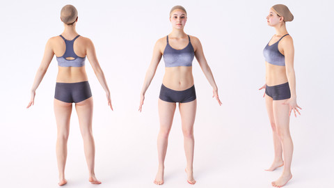 Female (woman) sport scan 02