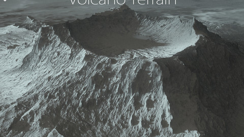 Terrain - 3 Volcano Height maps / Models