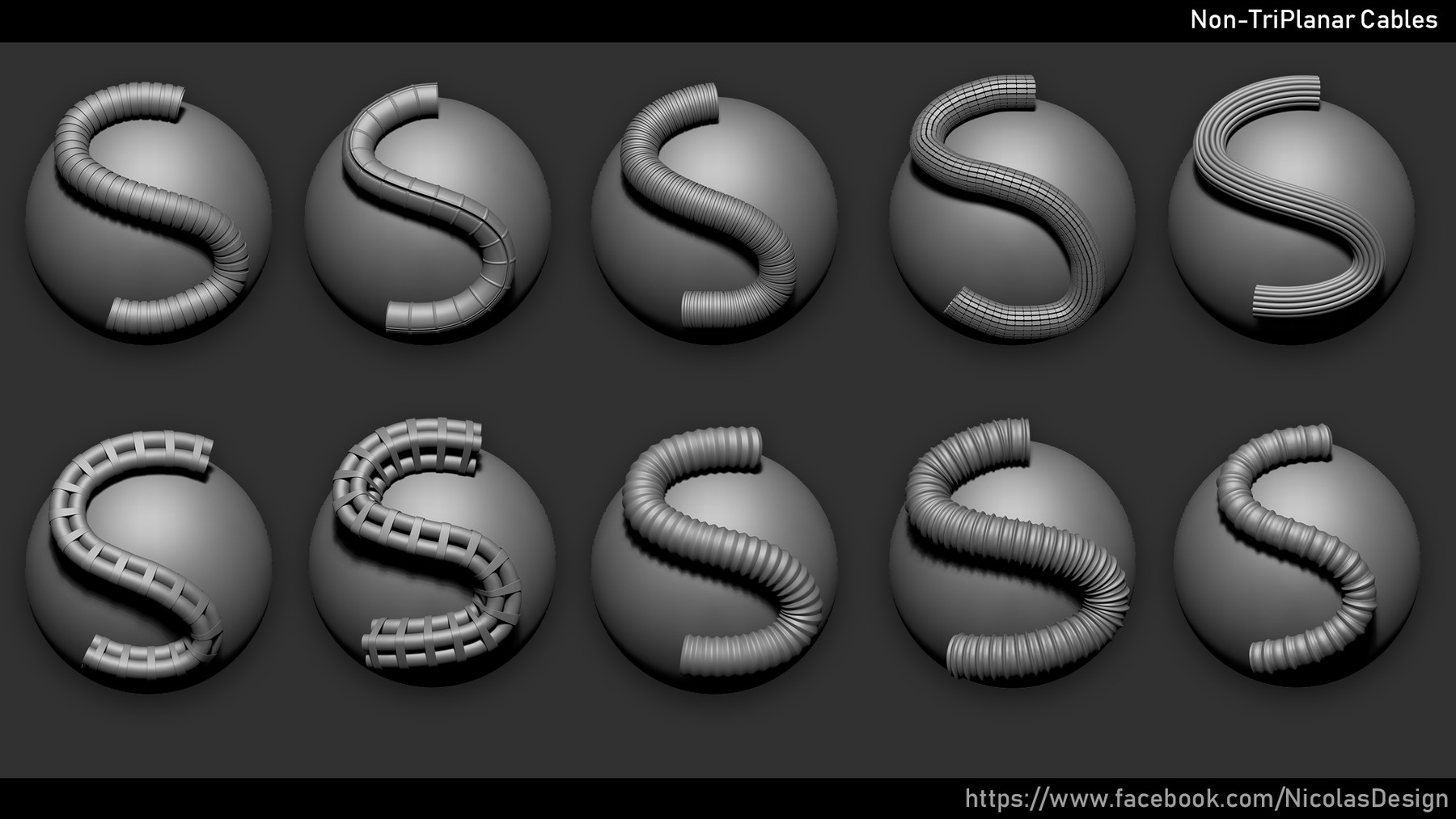 cable & wire zbrush imm brushes gfxdomain