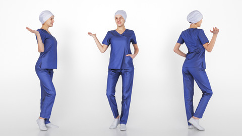 Female (woman) surgical nurse 04 scan