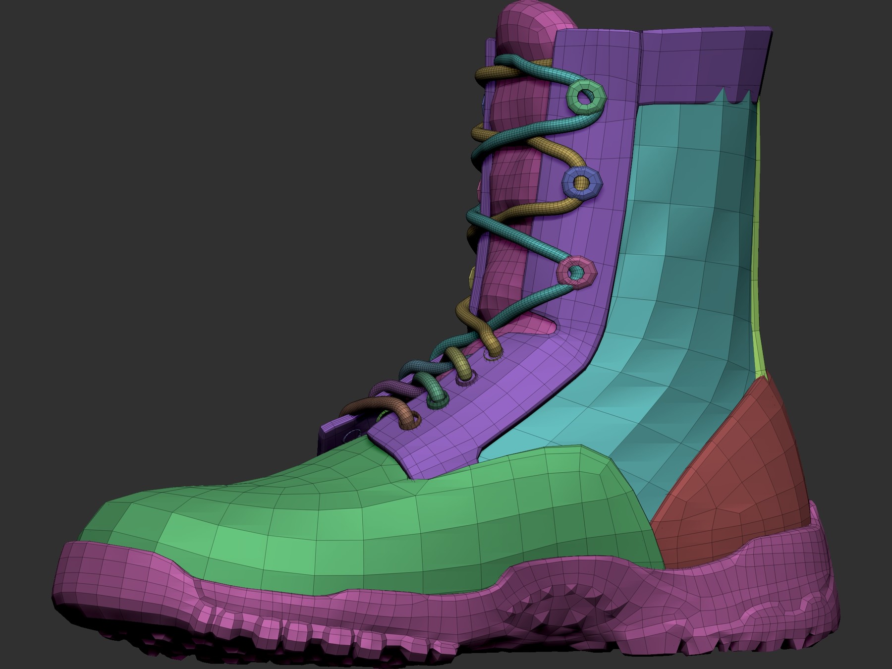 ArtStation MILITARY BOOT ZBRUSH FILE Resources