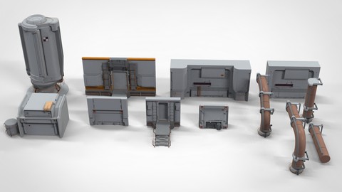 sci-fi Architecture kitbash 26