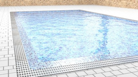 Decoration or Swimming Pool Low Poly