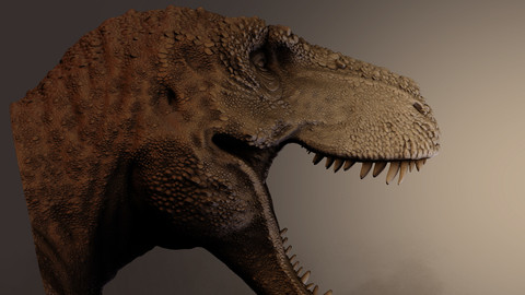 Tyrannosaurus Rex BUST stl file.