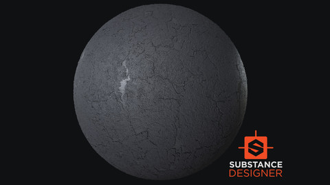 Procedural Asphalt PBR Texture