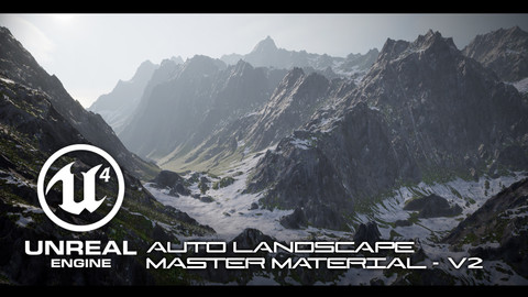 UE4 Auto Landscape Master Material Pack - Small Business License (Under 100k in Revenue)