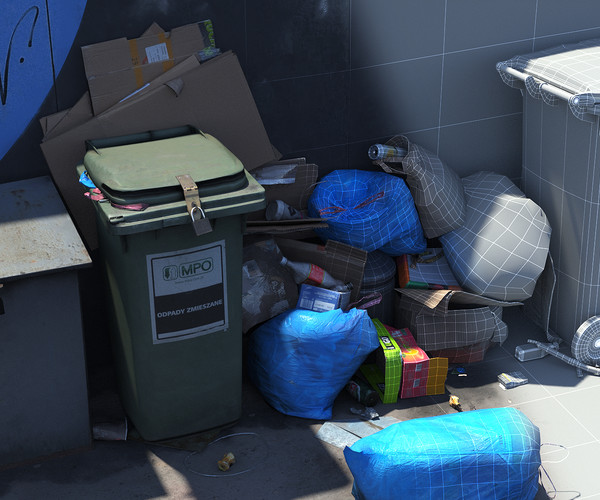 ArtStation - Garbage Trash Photogrammetry 3D Scan 8K | Game Assets