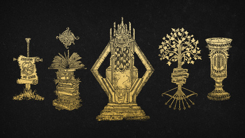 Vector Fantasy Crest Heraldry Collection