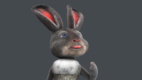Cartoon rabbit