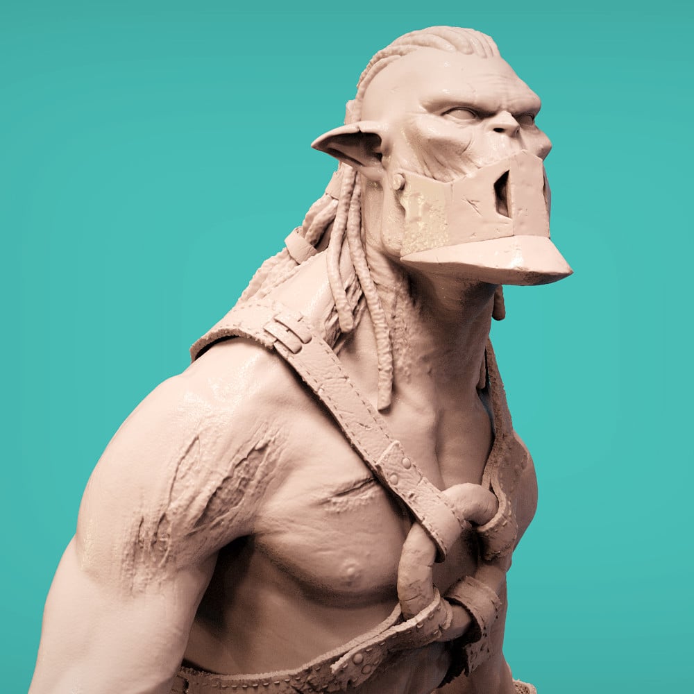 orc 3ds max + zbrush character modeling
