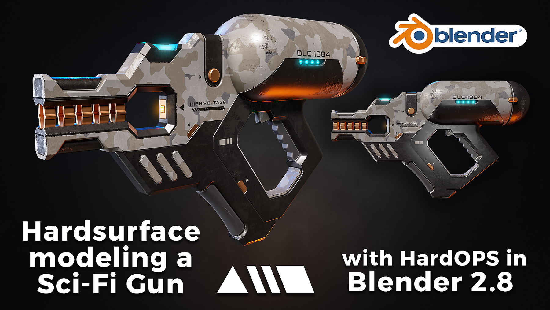 ArtStation - Hardsurface Sci-Fi Gun HardOPS in Blender 2.8 | Tutorials