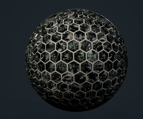 ArtStation - Marble Hexagon Tile Seamless PBR Texture 01 | Game Assets