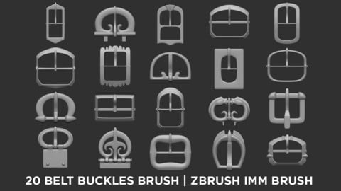 Belt Buckles - zBrush IMM