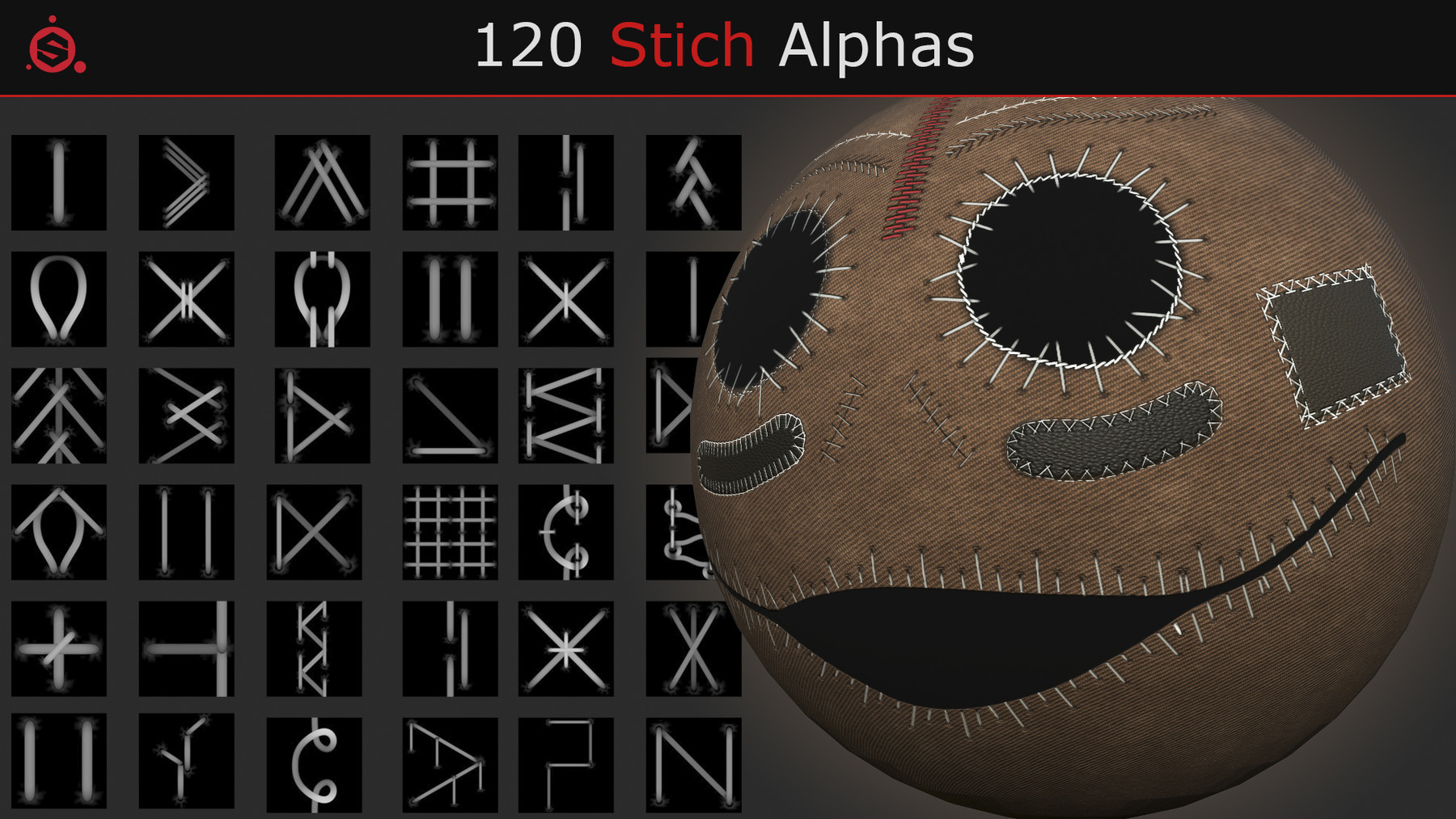 zbrush alphas stitch