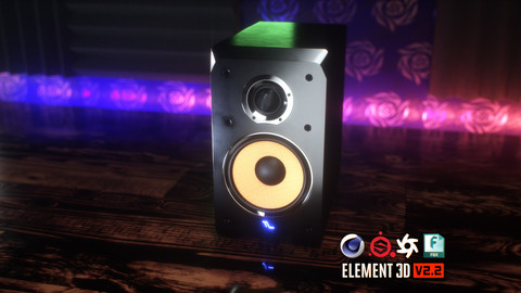 Studio Monitor Speakers 3D Model