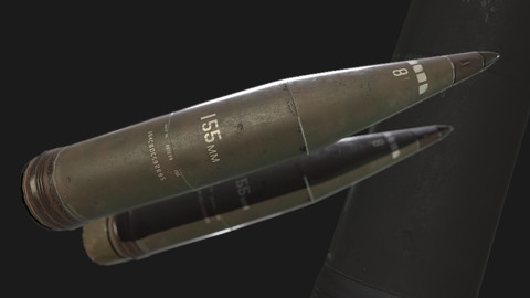 155mm | Artillery shell for AAA Game