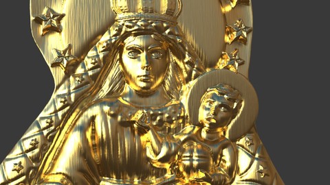 Our Lady Of Charity Carved Sculpture