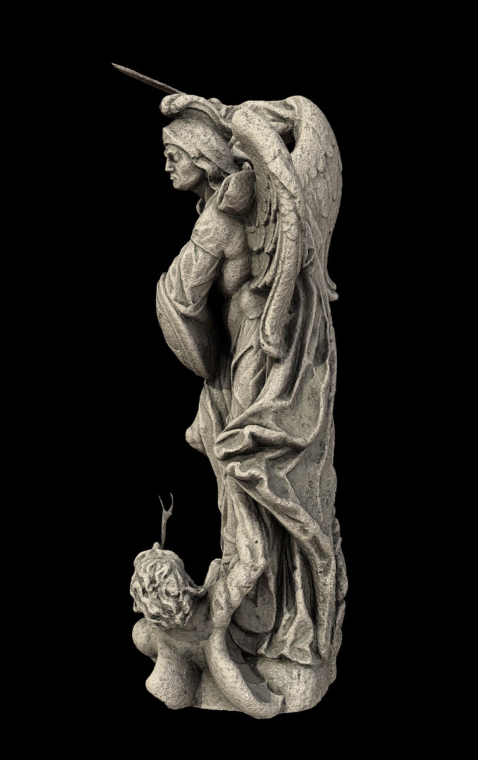 47 inch large saint michael the archangel resin statue figurine