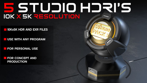 5 Studio HDRI's