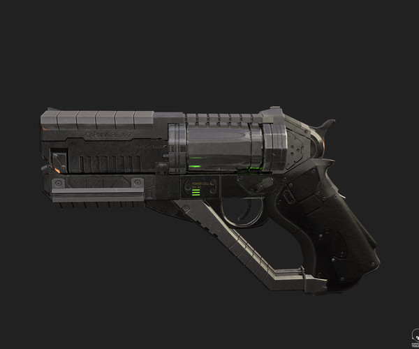 ArtStation - Revolver-Pistol Hybrid | Game Assets