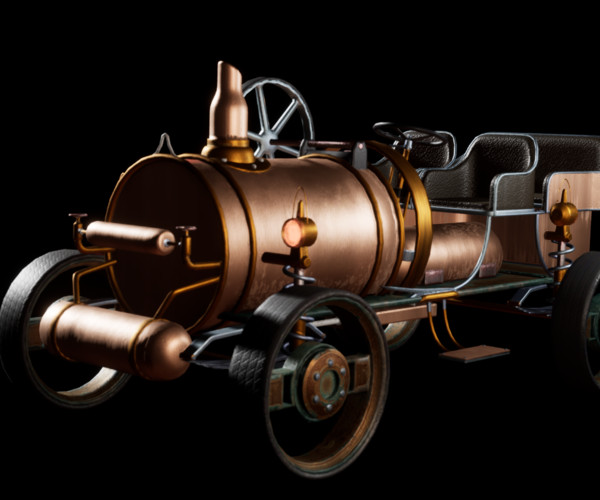 ArtStation - SteamPunk Old Vehicle / Car | Game Assets
