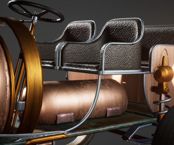 ArtStation - SteamPunk Old Vehicle / Car | Game Assets