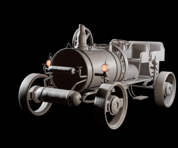 ArtStation - SteamPunk Old Vehicle / Car | Game Assets