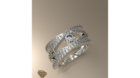 Spiral Ring with Gemstone