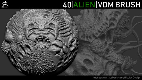 Zbrush - Alien VDM Brush