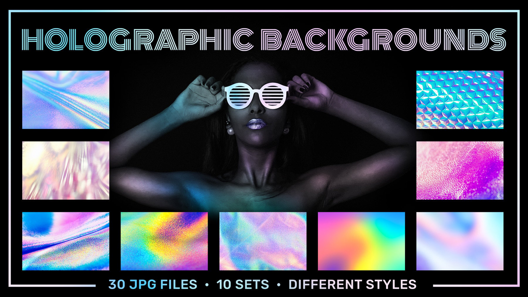 Download Awesome Ç Mockups Holographic Foil Textures Backgrounds