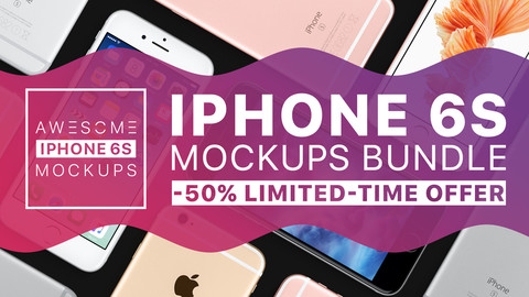 Awesome iPhone 6S Mockups BUNDLE