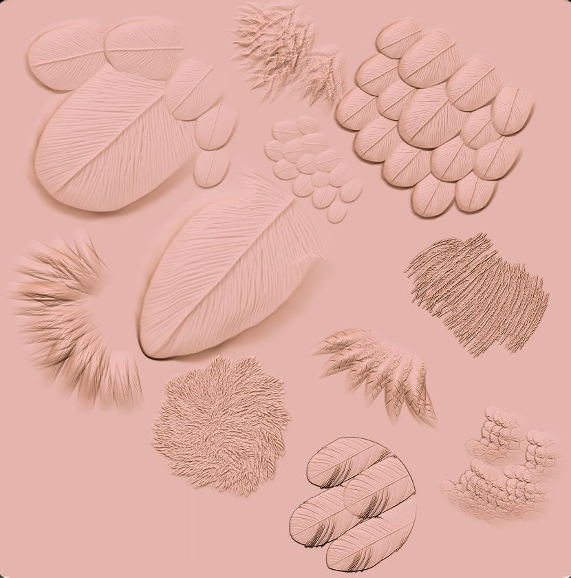 feather brush for zbrush