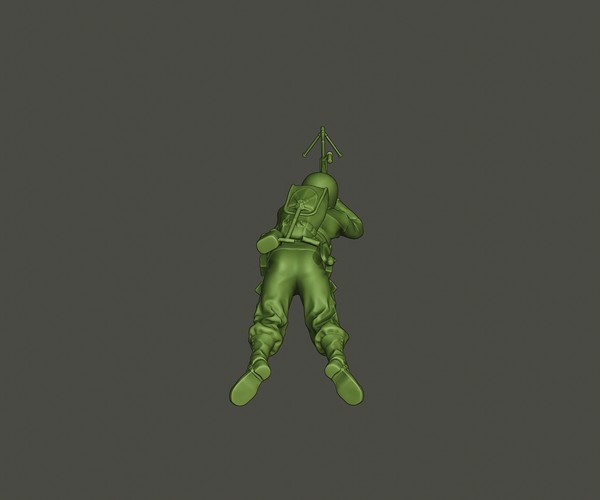 ArtStation American soldier ww2 shoot lying down A3 Resources