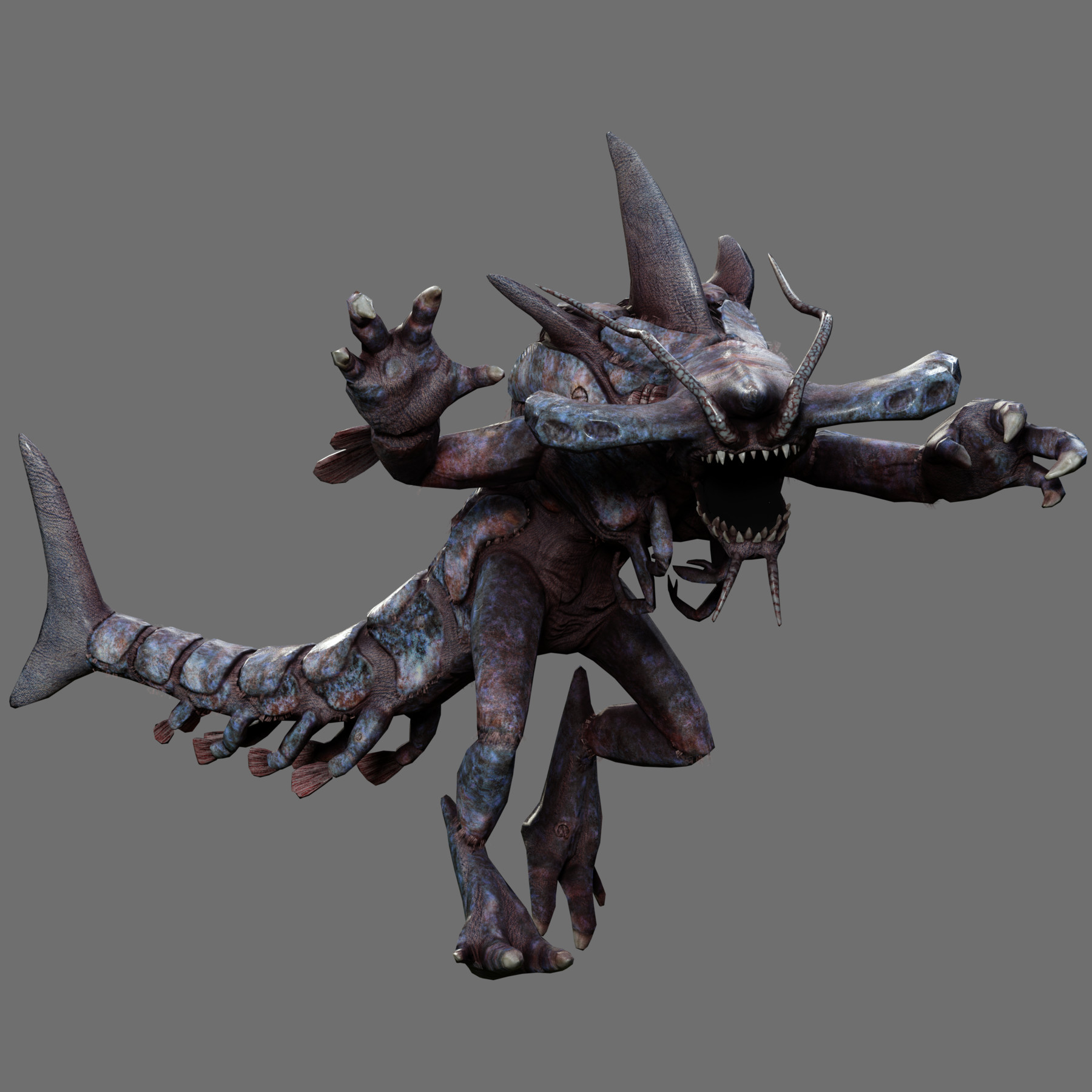 Artstation - Shark Lobster Monster 