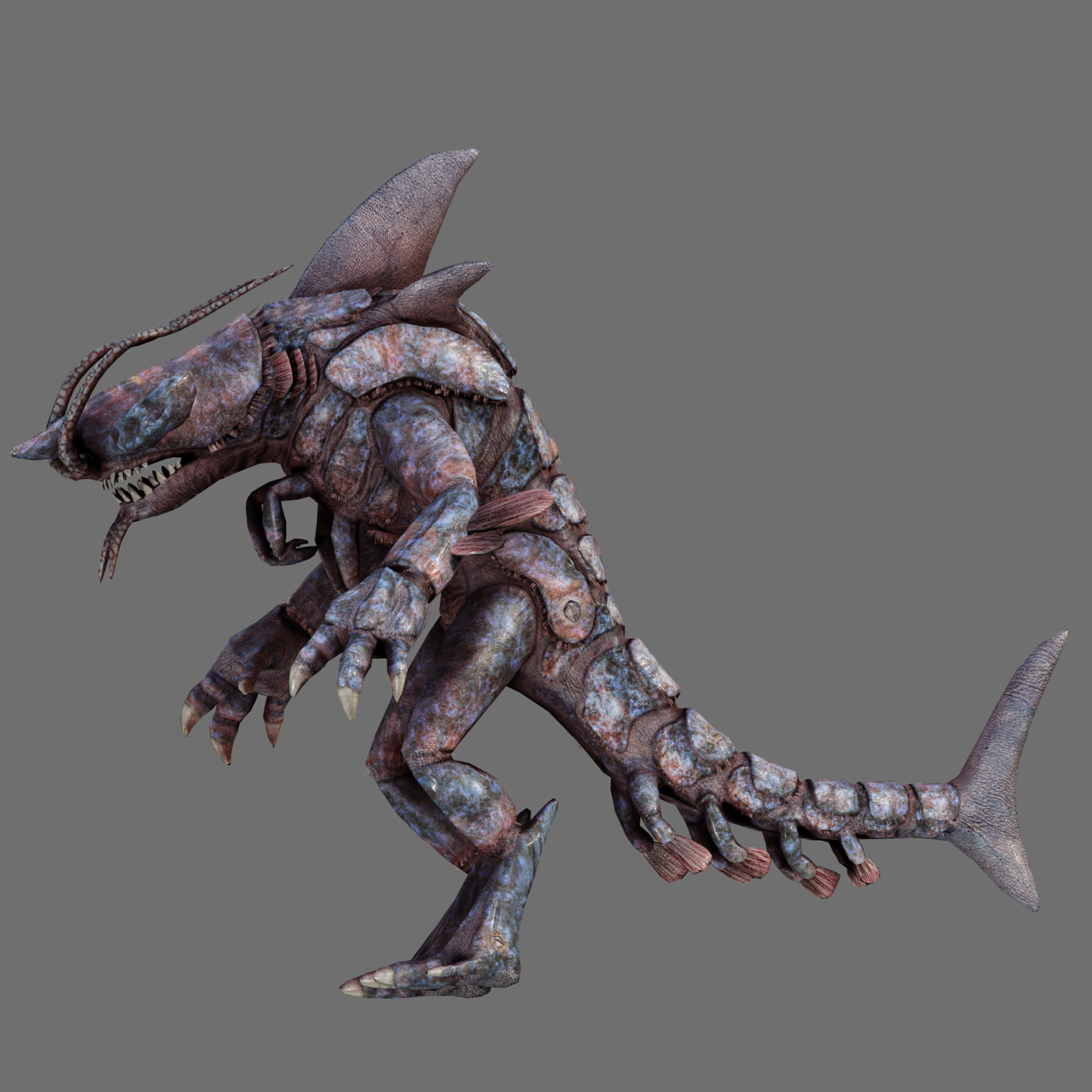 ArtStation - Shark Lobster Monster | Game Assets