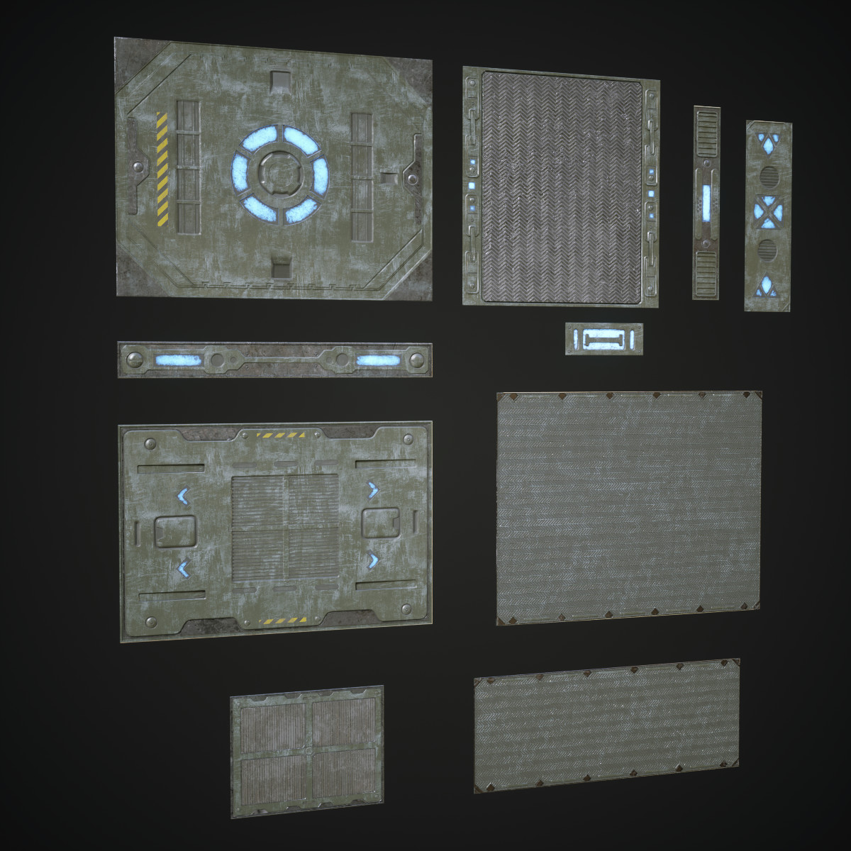 ArtStation - Sci FI Panels Modular | Game Assets