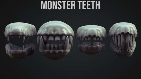 Monster Teeth IMM brush ZBrush